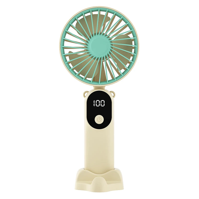 Soréta Breezer Pro - מאוורר ידני נייד עם צג דיגיטלי ו-6 מהירויות